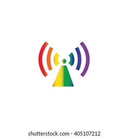 An Icon Illustration Isolated on a Background - Radar