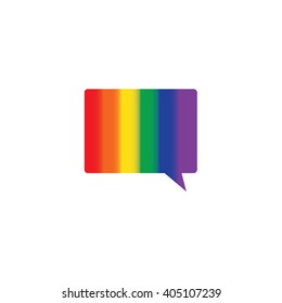 An Icon Illustration Isolated on a Background - Speech Bubble