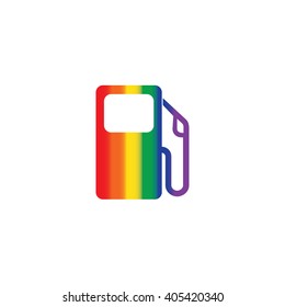 An Icon Illustration Isolated on a Background - Petrol Pump