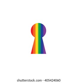 An Icon Illustration Isolated on a Background - Keyhole
