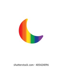 An Icon Illustration Isolated on a Background - Moon