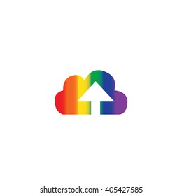 An Icon Illustration Isolated on a Background - Cloud