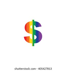 An Icon Illustration Isolated on a Background - Dollar