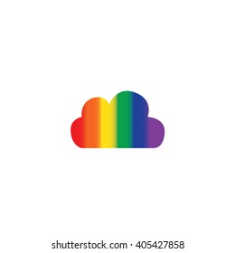An Icon Illustration Isolated on a Background - Cloud