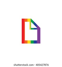An Icon Illustration Isolated on a Background - Document