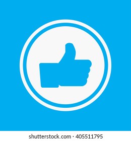 An Icon Illustration Isolated on a Background - Thumb Up