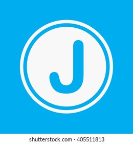 An Icon Illustration Isolated on a Background - J