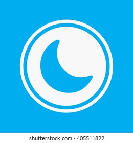 An Icon Illustration Isolated on a Background - Moon