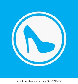 An Icon Illustration Isolated on a Background - High Heel