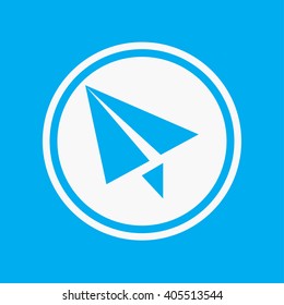 An Icon Illustration Isolated on a Background - Paper Airplane