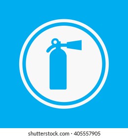 An Icon Illustration Isolated on a Background - Fire Extinguisher