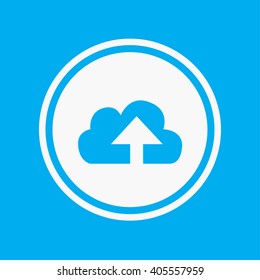 An Icon Illustration Isolated on a Background - Cloud