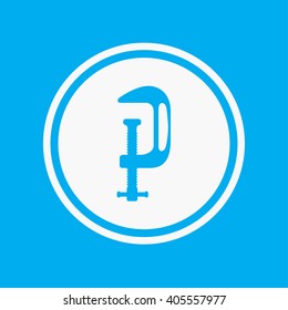 An Icon Illustration Isolated on a Background - G Clamp