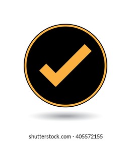 An Icon Illustration Isolated on a Background - Tick