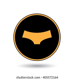 An Icon Illustration Isolated on a Background - Knickers