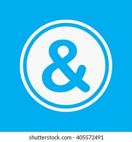 An Icon Illustration Isolated on a Background - Ampersand