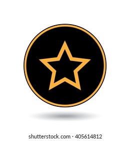 An Icon Illustration Isolated on a Background - Star