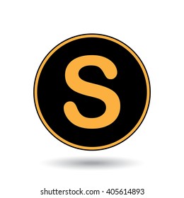 An Icon Illustration Isolated on a Background - S