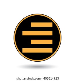 An Icon Illustration Isolated on a Background - Right Align