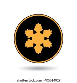 An Icon Illustration Isolated on a Background - Snowflake
