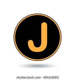 An Icon Illustration Isolated on a Background - J
