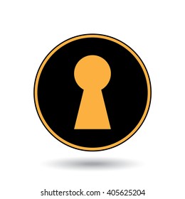 An Icon Illustration Isolated on a Background - Keyhole