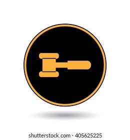 An Icon Illustration Isolated on a Background - Hammer