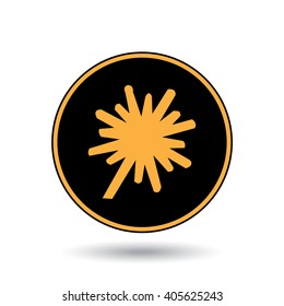 An Icon Illustration Isolated on a Background - Explosion