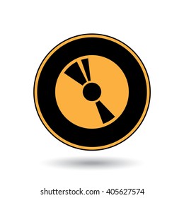 An Icon Illustration Isolated on a Background - CD
