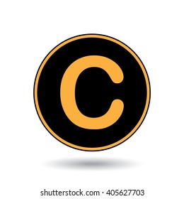 An Icon Illustration Isolated on a Background - C