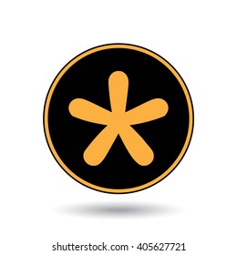 An Icon Illustration Isolated on a Background - Star