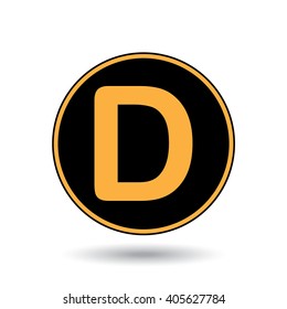 An Icon Illustration Isolated on a Background - D