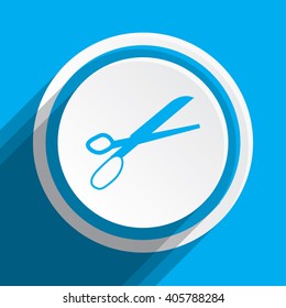 An Icon Illustration Isolated on a Background - Scissors