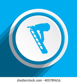 An Icon Illustration Isolated on a Background - Nail Gun