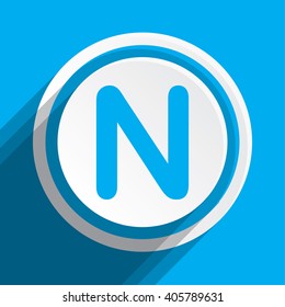 An Icon Illustration Isolated on a Background - N