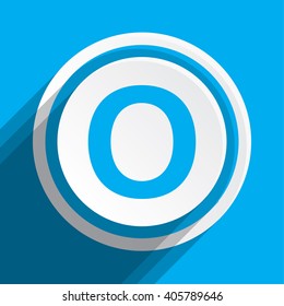 An Icon Illustration Isolated on a Background - O