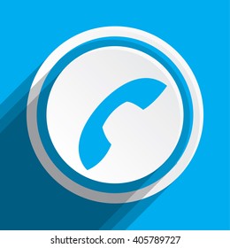 An Icon Illustration Isolated on a Background - Phone