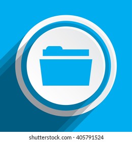 An Icon Illustration Isolated on a Background - Folder