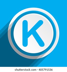 An Icon Illustration Isolated on a Background - K