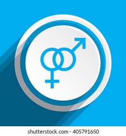 An Icon Illustration Isolated on a Background - Hetrosexual