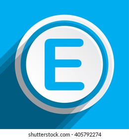 An Icon Illustration Isolated on a Background - E