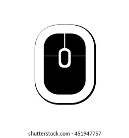 An Icon Illustration Isolated on a Background - Mouse