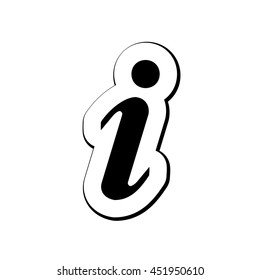 An Icon Illustration Isolated on a Background - Information