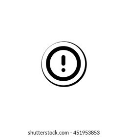 An Icon Illustration Isolated on a Background - Round Exclamation Mark