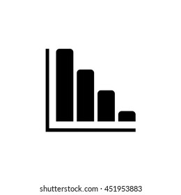 An Icon Illustration Isolated on a Background - Vertical Graph