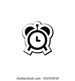 An Icon Illustration Isolated on a Background - Alarm Clock