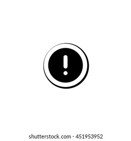An Icon Illustration Isolated on a Background - Round Exclamation Mark