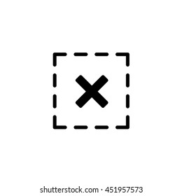 An Icon Illustration Isolated on a Background - Cross