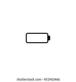 An Icon Illustration Isolated on a Background - Empty Battery