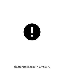 An Icon Illustration Isolated on a Background - Round Exclamation Mark